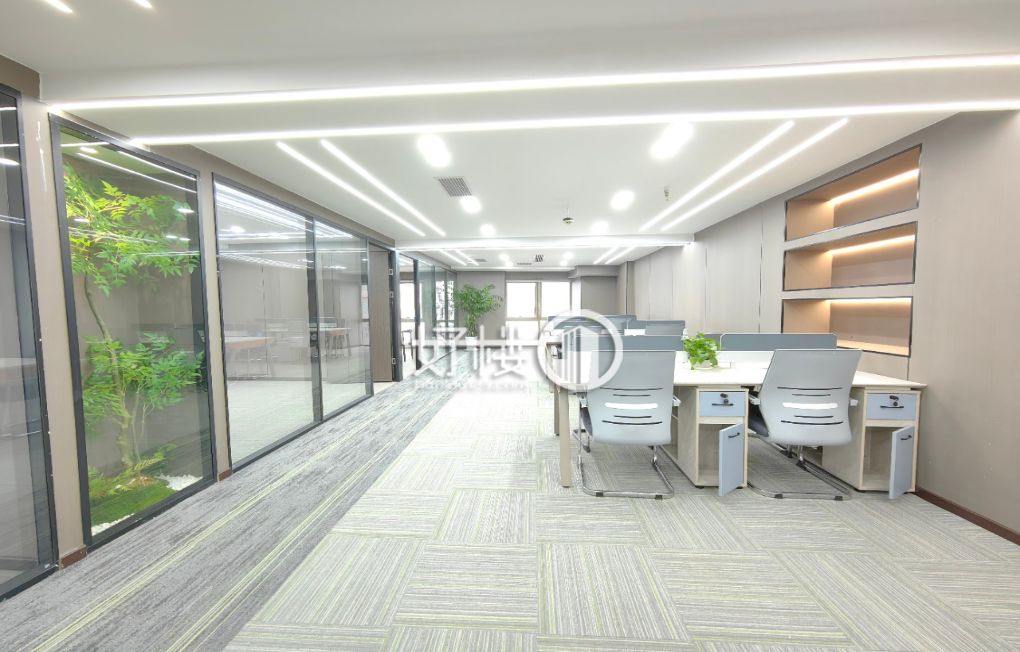 大坪万科中心 电梯口 双面采光 精装带家具出租m²写字楼|办公室出租|租赁/租金/图片