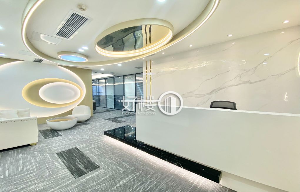 南坪中心出租万达广场4加1格局带家具 轻奢风格 写字楼|办公室出租|租赁/租金/图片