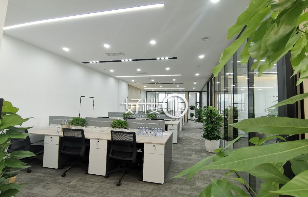渝北红旗河沟花卉园轻轨站出口精装修办公室带家具出租写字楼|办公室出租|租赁/租金/图片