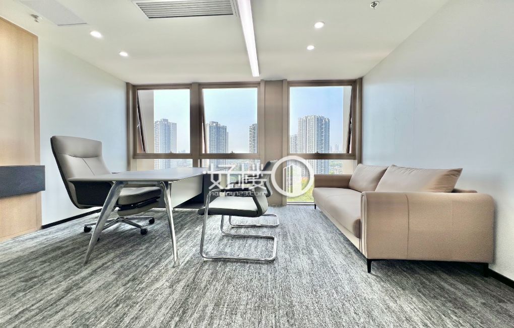 渝北北站轻轨出口 全新装修带家具 价格便宜随时看房m²写字楼|办公室出租|租赁/租金/图片
