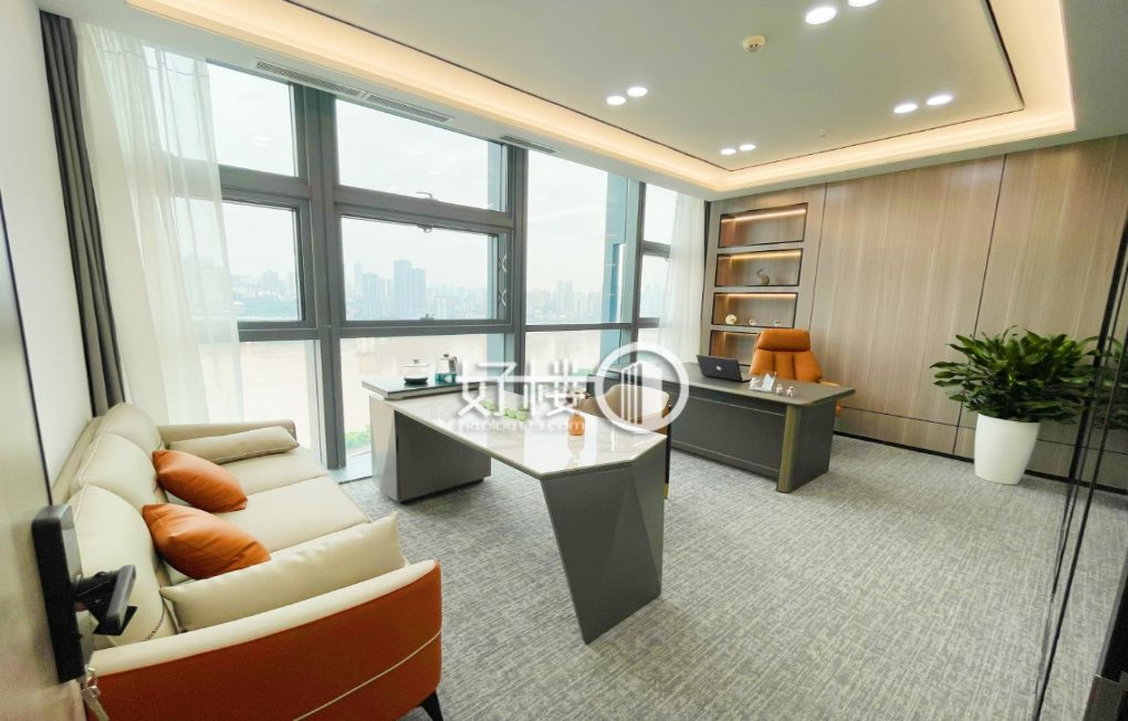 江北嘴力帆中心 正对电梯口户型出租 双面采光可含税写字楼|办公室出租|租赁/租金/图片