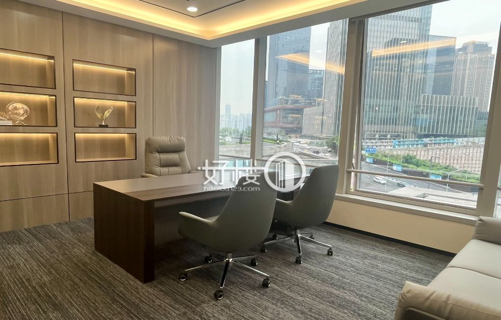 江北嘴必看房源丨国金中心精装带家具出租m²写字楼|办公室出租|租赁/租金/图片