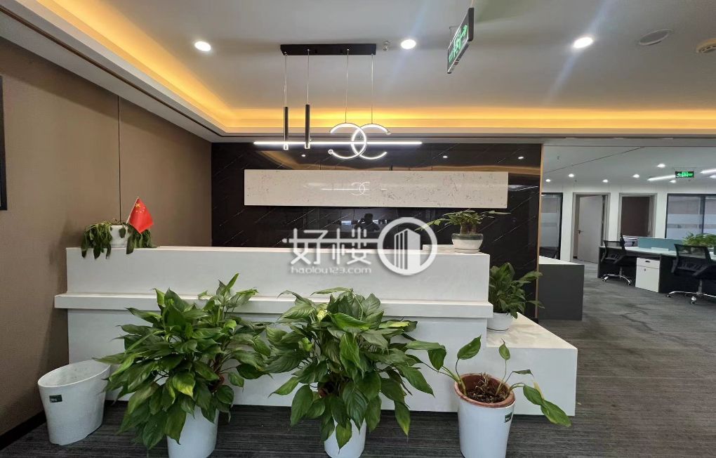 幸福广场轻轨站出口天王星精装修带家具办公室现房出租写字楼|办公室出租|租赁/租金/图片