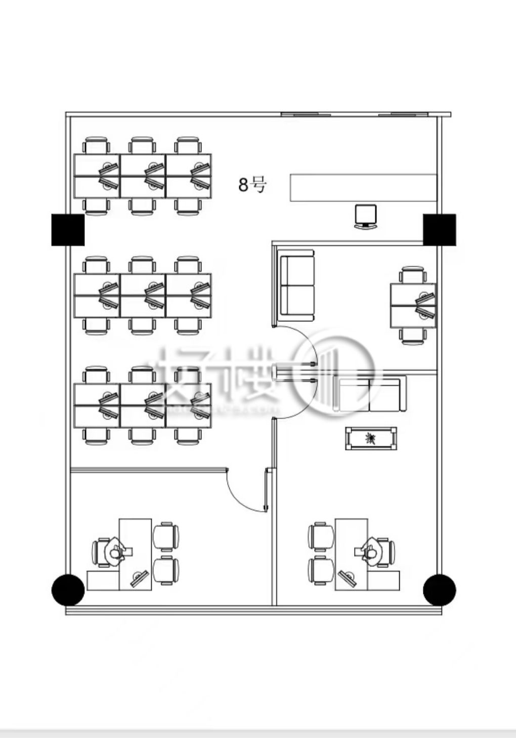 光电园片区 全新装修 拎包入住 空调自控 写字楼|办公室出租|租赁/租金/图片