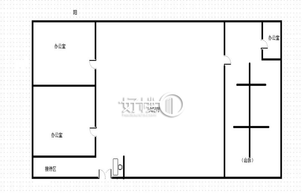 富力城倾城里1栋写字楼|办公室出租|租赁/租金/图片