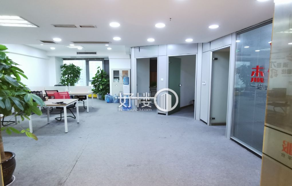 嘉州路中渝广场 精装带家具纯写字楼空调自控双面采光m²写字楼|办公室出租|租赁/租金/图片