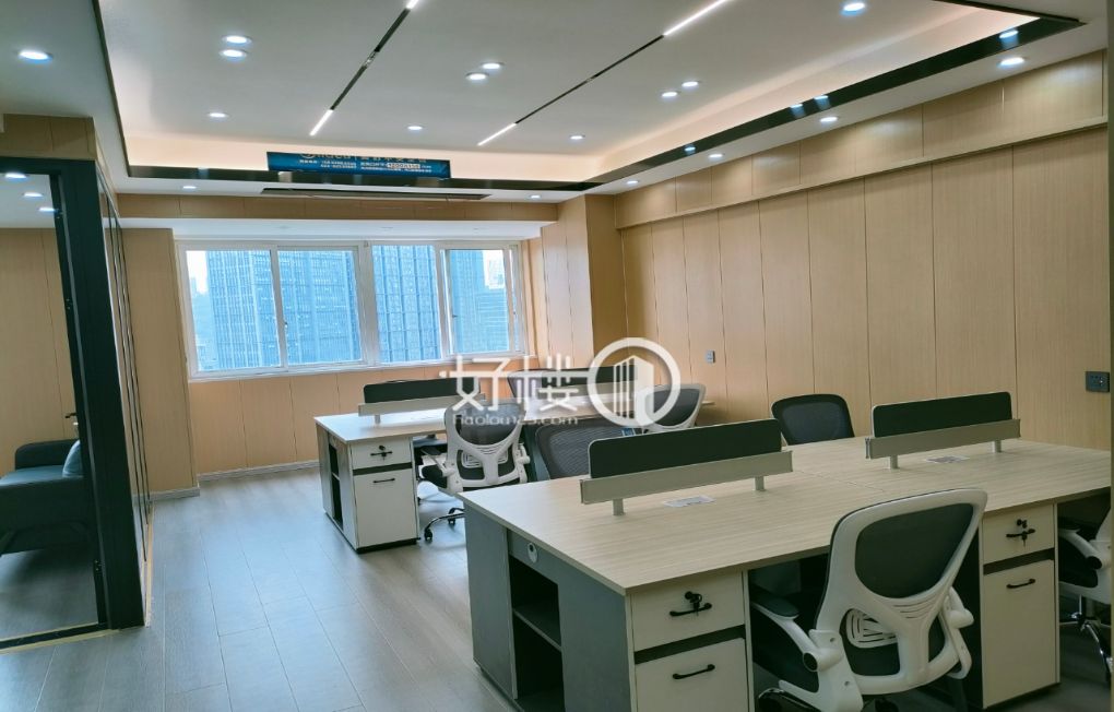 渝北汽博大厦精装修带家具 户型方正 采光通透m²写字楼|办公室出租|租赁/租金/图片
