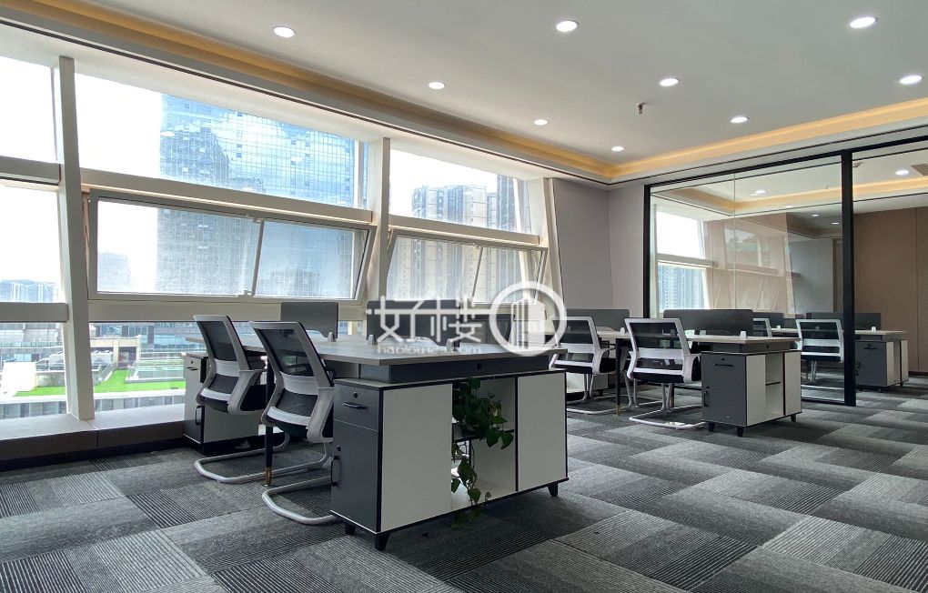 中央公园鹿山站渝北商会大厦，精装带家具出租，可拎包写字楼|办公室出租|租赁/租金/图片