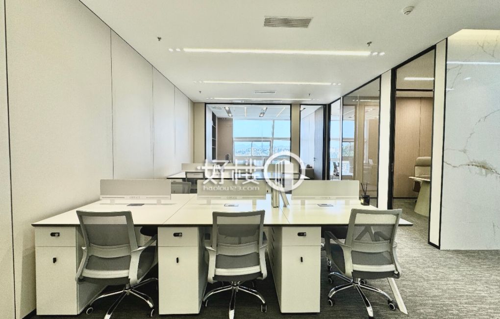 渝北商会大厦 全新装修带家具 3个房间大厅个工位写字楼|办公室出租|租赁/租金/图片