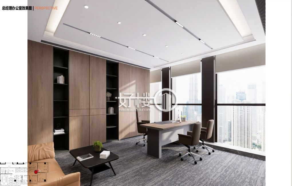 财富中心 精装带家具 大小面积可选 拎包入住写字楼|办公室出租|租赁/租金/图片