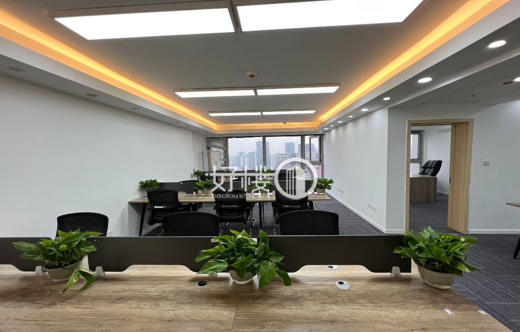 1隔间+20工位  直接拎包办公  落地窗写字楼|办公室出租|租赁/租金/图片