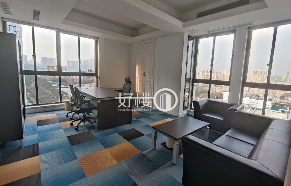 264平办公室精装带家具 汽博线外城市花园拎包入住写字楼|办公室出租|租赁/租金/图片