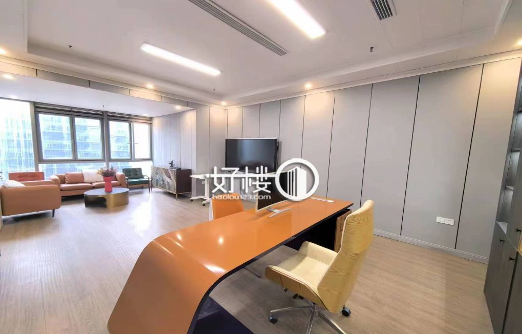 江北海尔路绿地保税中心精装修办公室带家具端户出售写字楼|办公室出租|租赁/租金/图片