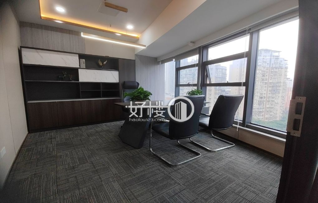 江北区府旁195平精装写字楼出租，拎包入住写字楼|办公室出租|租赁/租金/图片