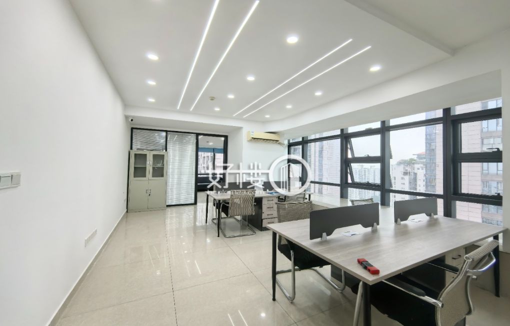 轻轨旁英利广场丨端头双面采光丨1隔间丨带家具出租写字楼|办公室出租|租赁/租金/图片