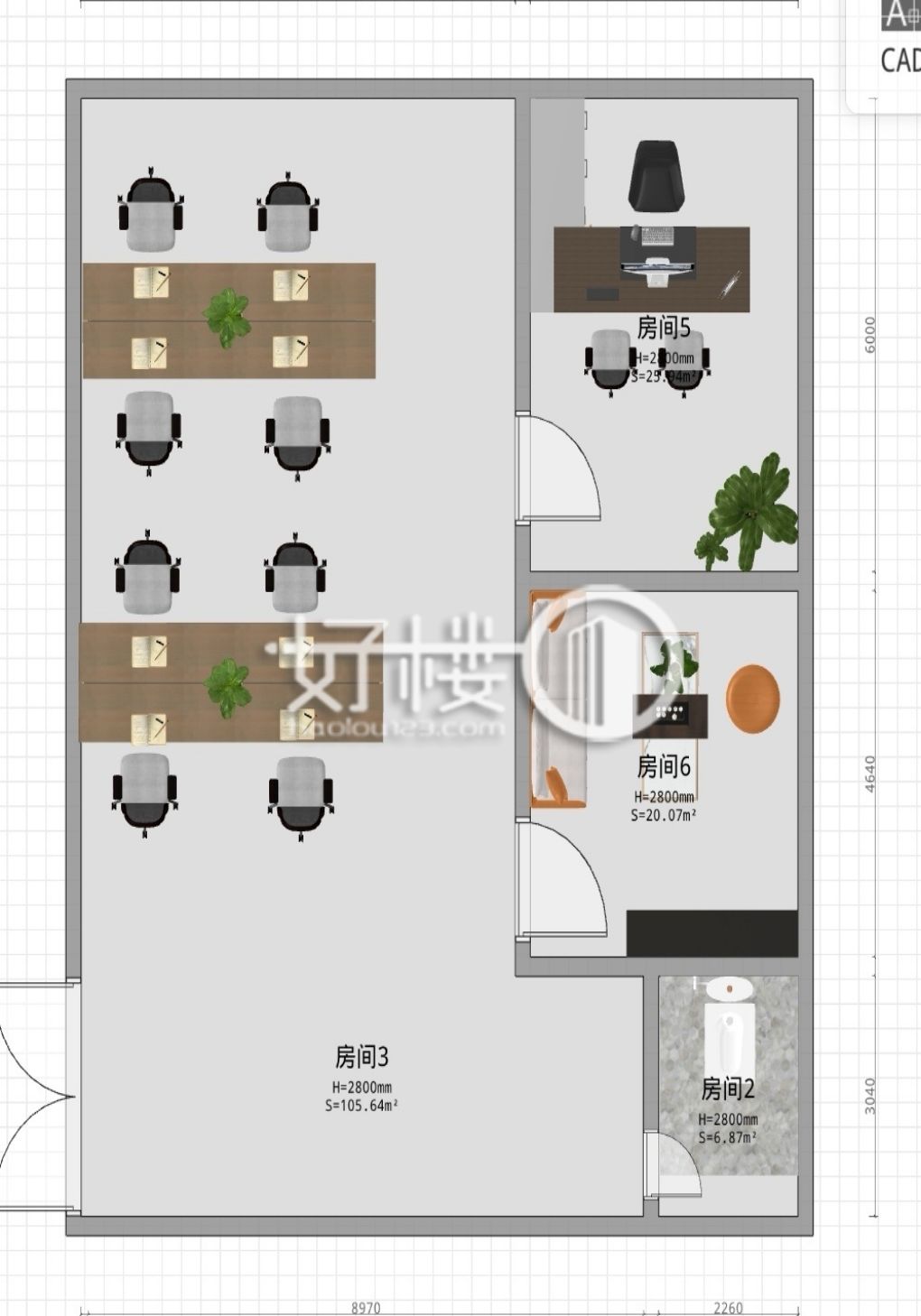 观音桥COSMOA栋写字楼|办公室出租|租赁/租金/图片