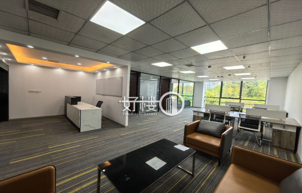 财富中心 电梯口 精装带家具 真实面积出租m²写字楼|办公室出租|租赁/租金/图片