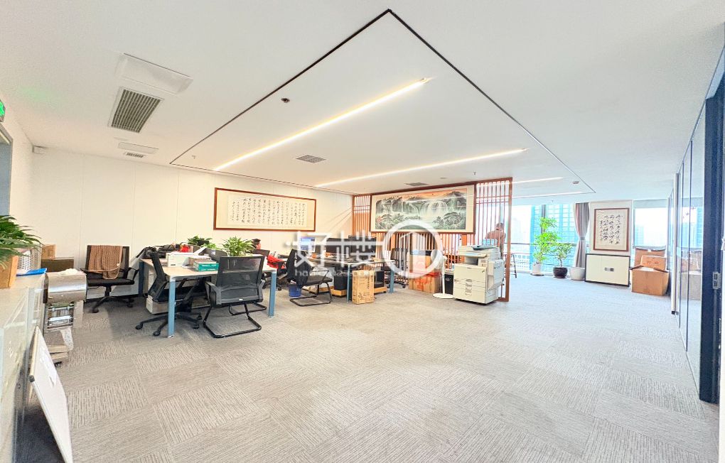 财富中心财富大厦纯写字楼视野好无遮挡电梯口户型写字楼|办公室出租|租赁/租金/图片