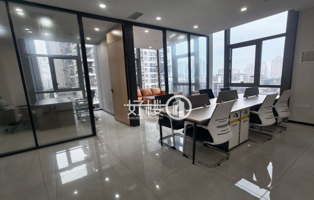 观音桥步行街时代中心精装小办公室现房出租m²写字楼|办公室出租|租赁/租金/图片