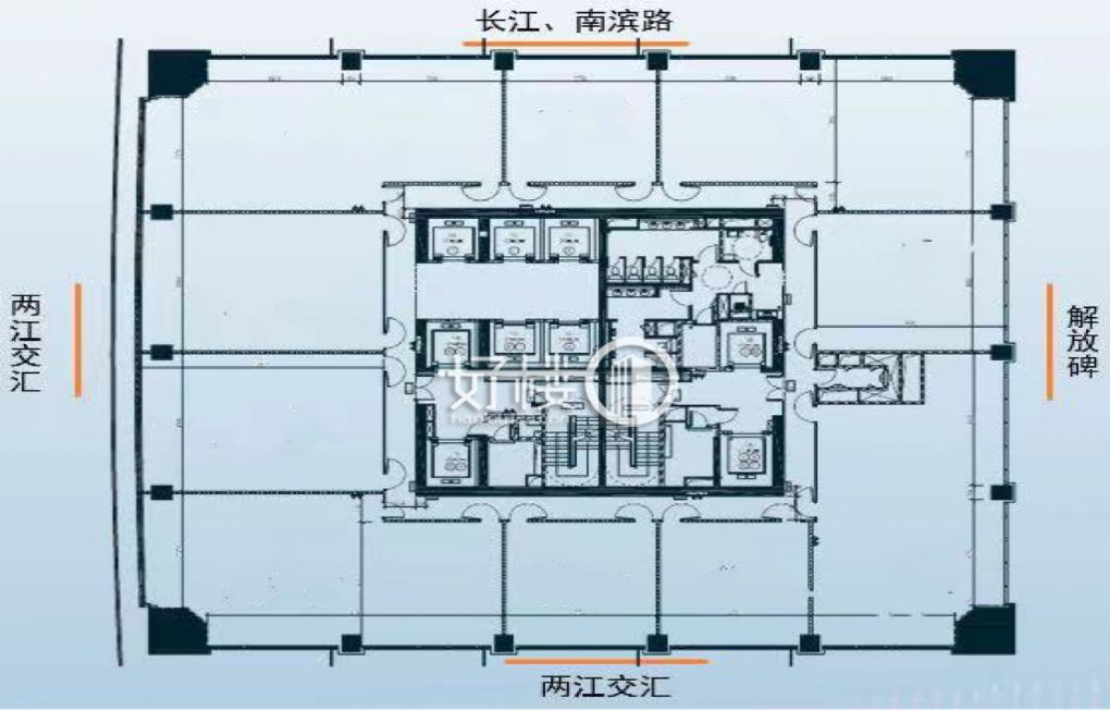 重庆来福士办公楼A座写字楼|办公室出租|租赁/租金/图片