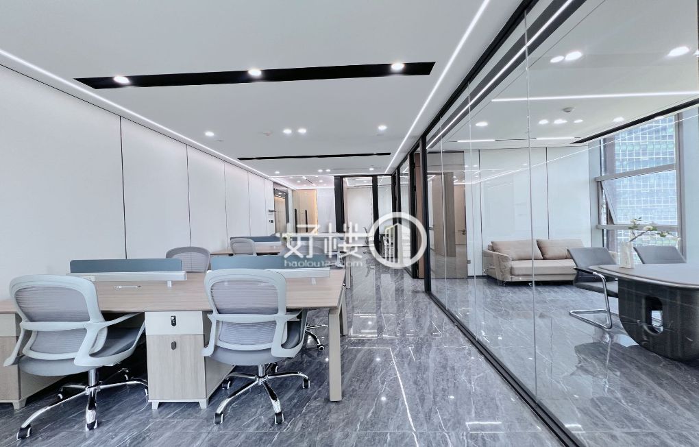 东北朝向丨交通便利丨江北嘴拎包入住丨核心商圈空调自写字楼|办公室出租|租赁/租金/图片