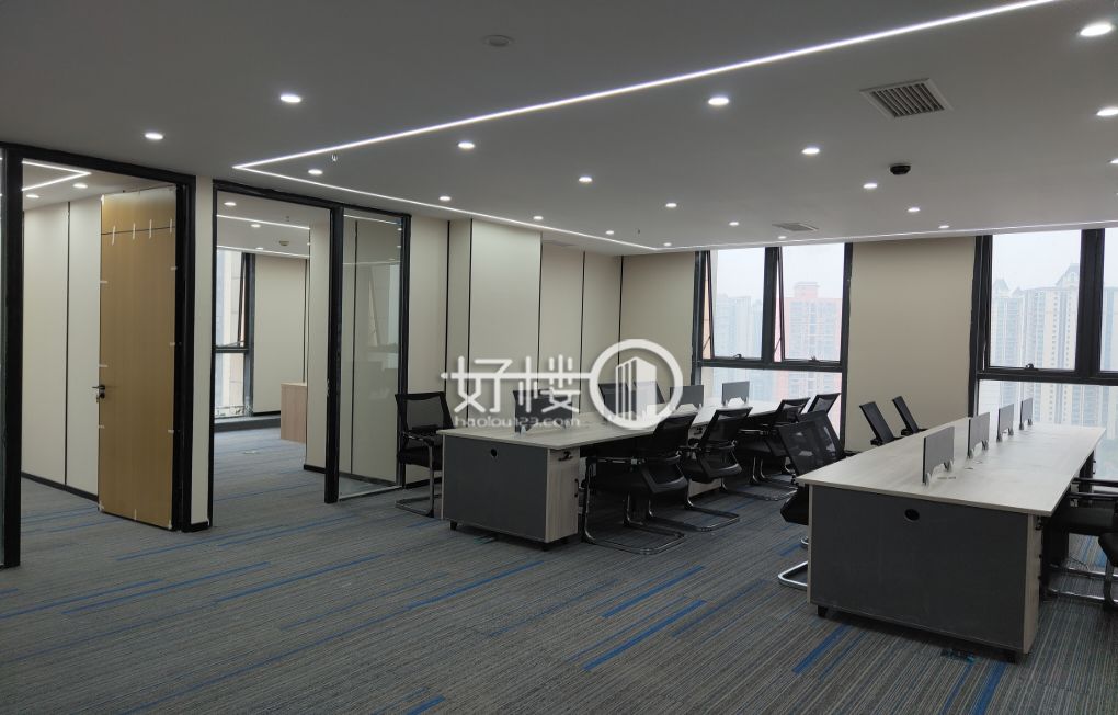 渝中区石油路龙湖时代天街精装修带家具配套完善m²写字楼|办公室出租|租赁/租金/图片
