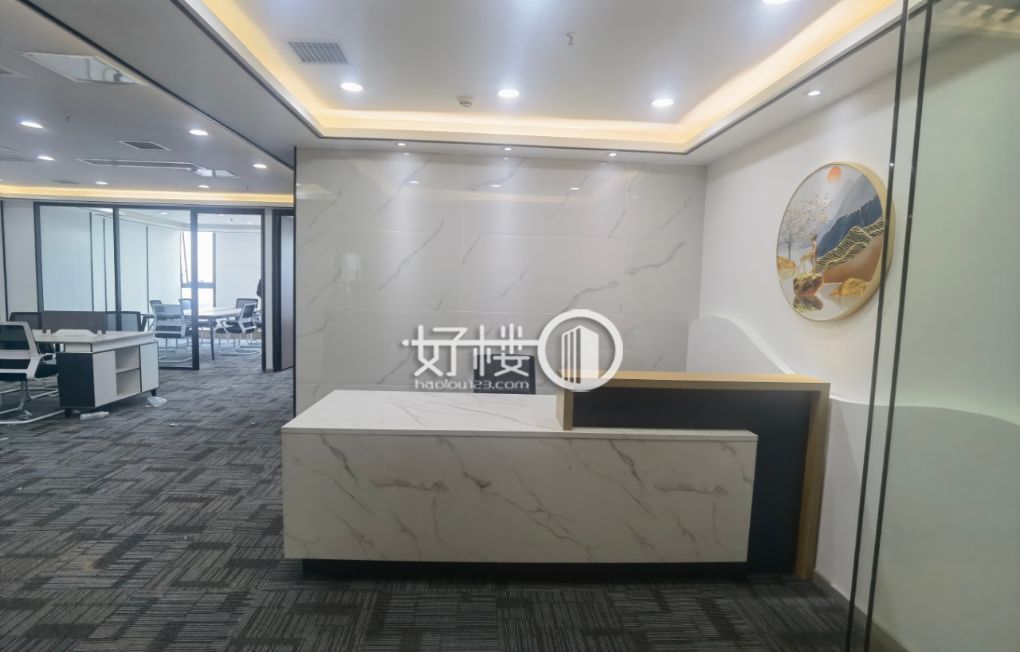 石油路轻轨站龙湖时代天街精装修办公室带家具出租写字楼|办公室出租|租赁/租金/图片