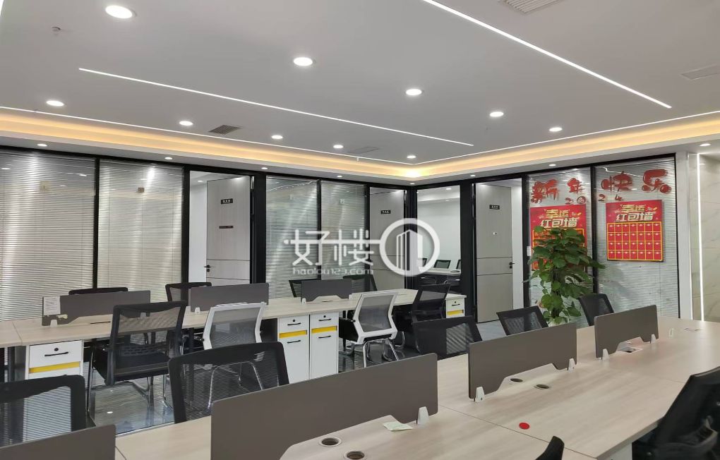 大坪龙湖时代天街精装修带办公家具商圈周围 户型方正写字楼|办公室出租|租赁/租金/图片