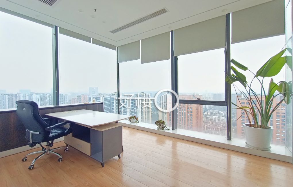 龙湖源著精装修8个独立隔间 端头户型双面采光写字楼|办公室出租|租赁/租金/图片