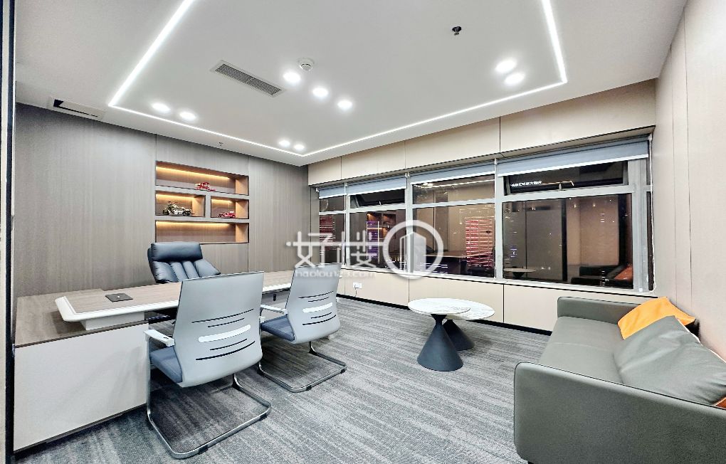 杨家坪西城国际 高区 精装带家具 多隔间多工位写字楼|办公室出租|租赁/租金/图片