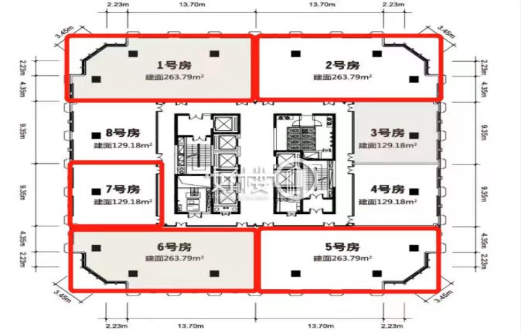 重庆总部城C1栋写字楼|办公室出售|租赁/租金/图片