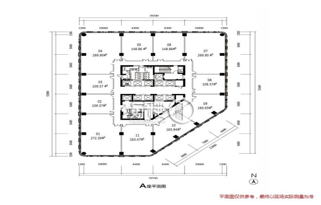 金融街融景中心A座写字楼|办公室出售|租赁/租金/图片