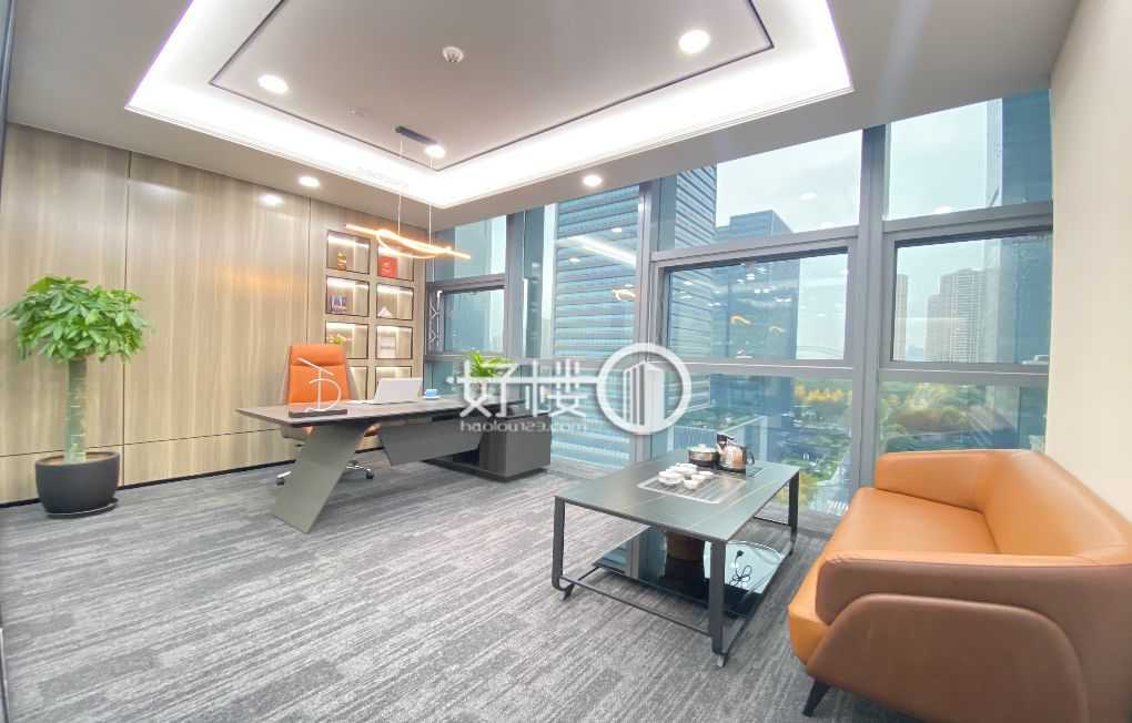 兩江新區(qū)江北嘴力帆中心寫(xiě)字樓出租，正看江精裝帶家具