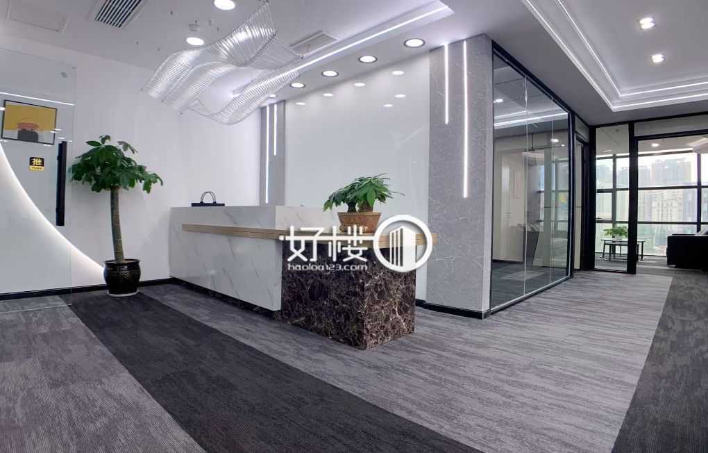 两江新区冉家坝龙湖国际精装写字楼出售，现代轻奢风即买即用